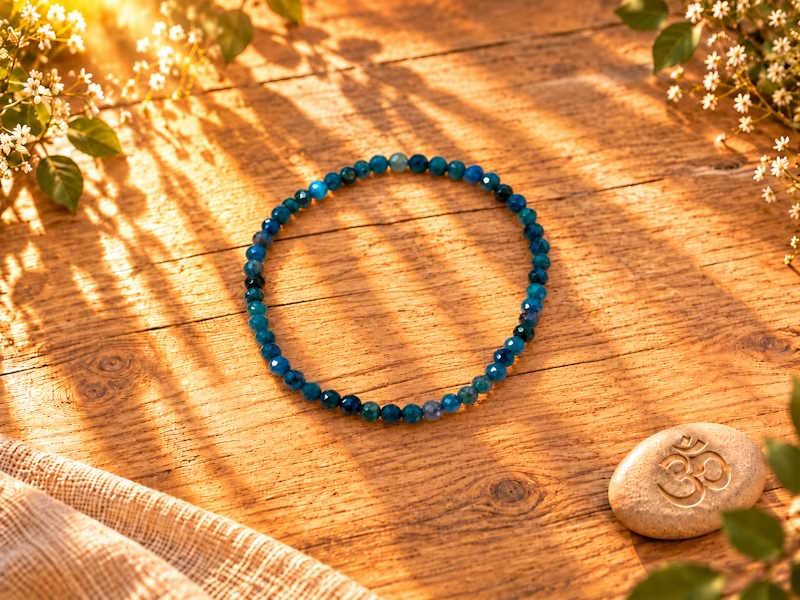 Pulsera Apatito bola facetada